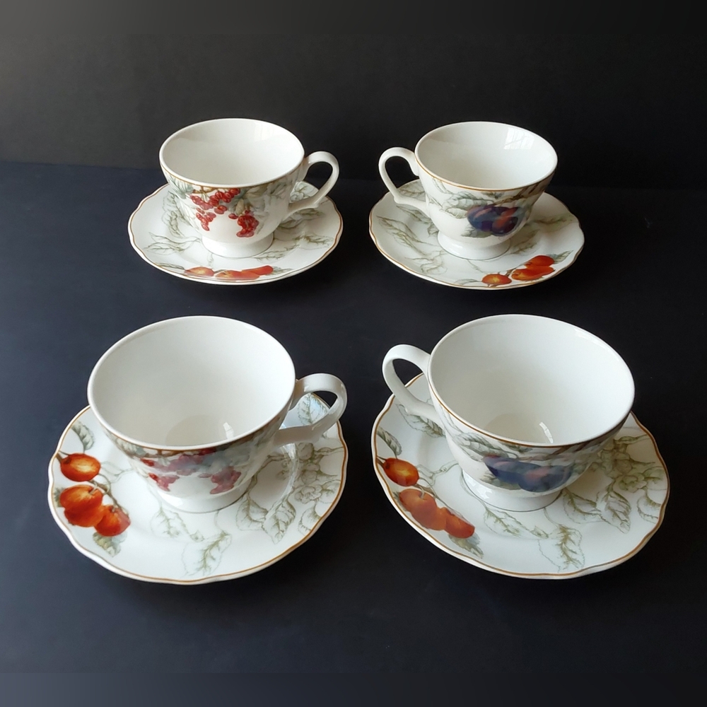 NEW Charter Club Coffee Cups and Saucers